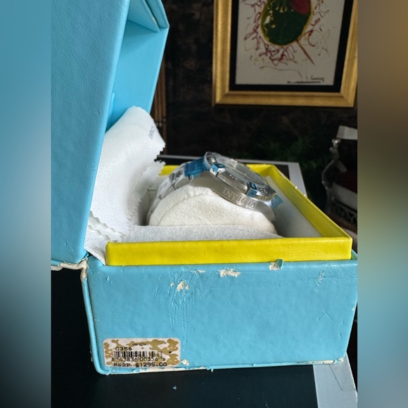 Invicta II Collection Chronograph Black Dial Stainless Steel Men's Watch - Picture 3 of 4